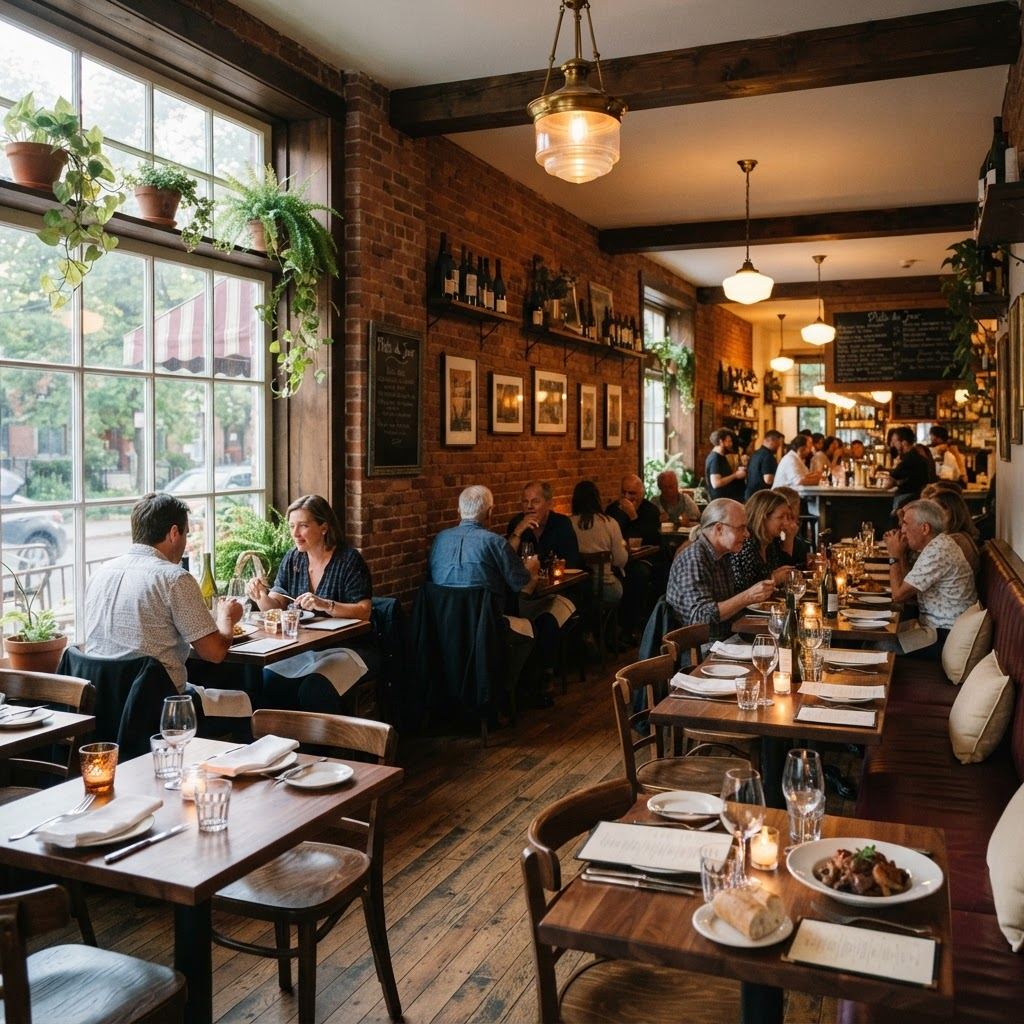 Interior of Redhead Brother Bistro